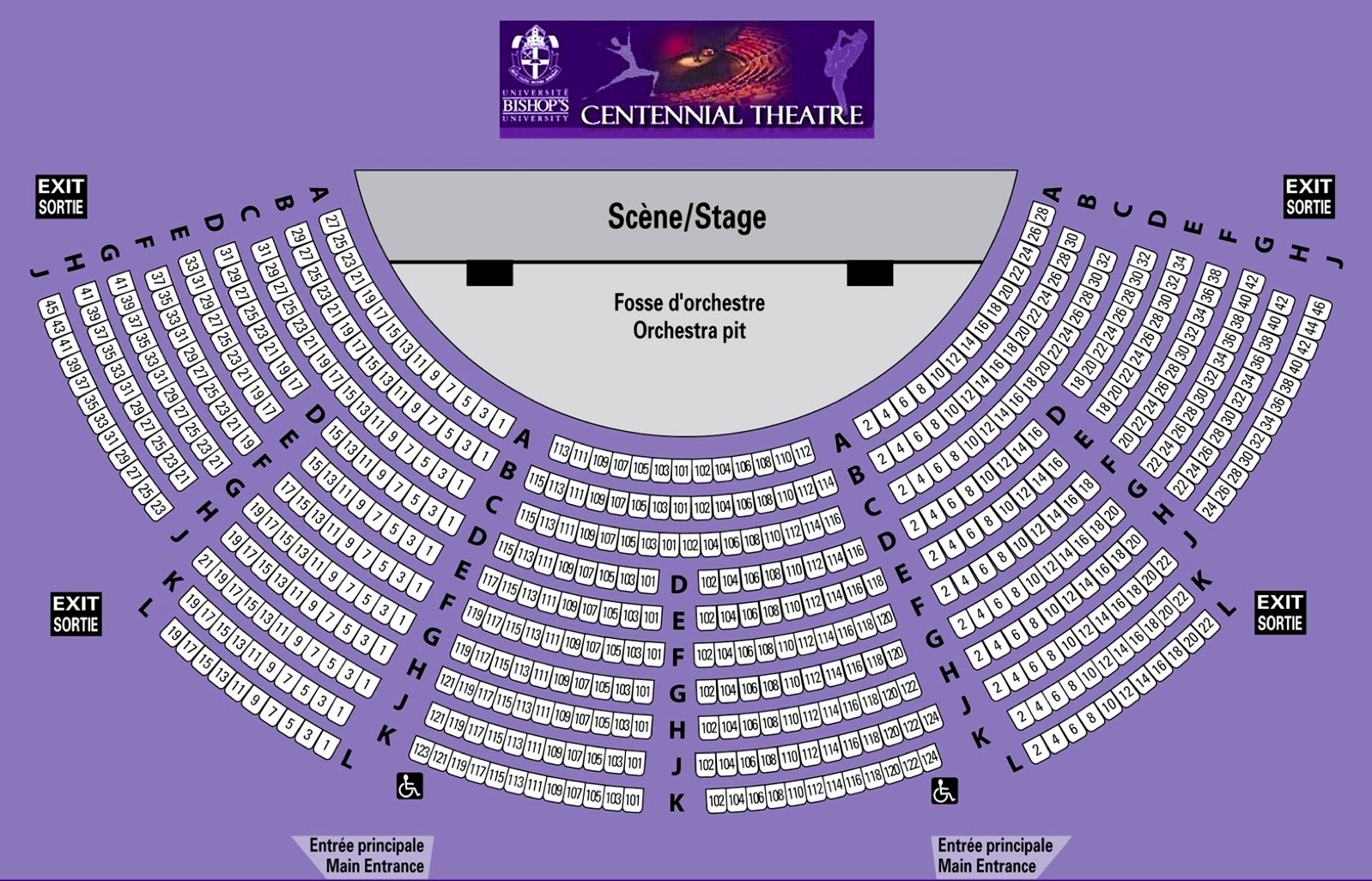 Plan de la scène